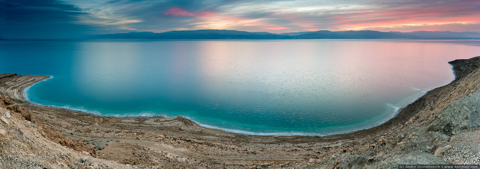 Dusk abore the dead sea | dead sea, dusk, desert, sand