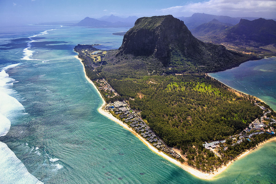 Peninsula Le Morne Brabant  | landscape, nature, peninsula, Le Morne Brabant , Indian Ocean, water, green, houses, beach, day